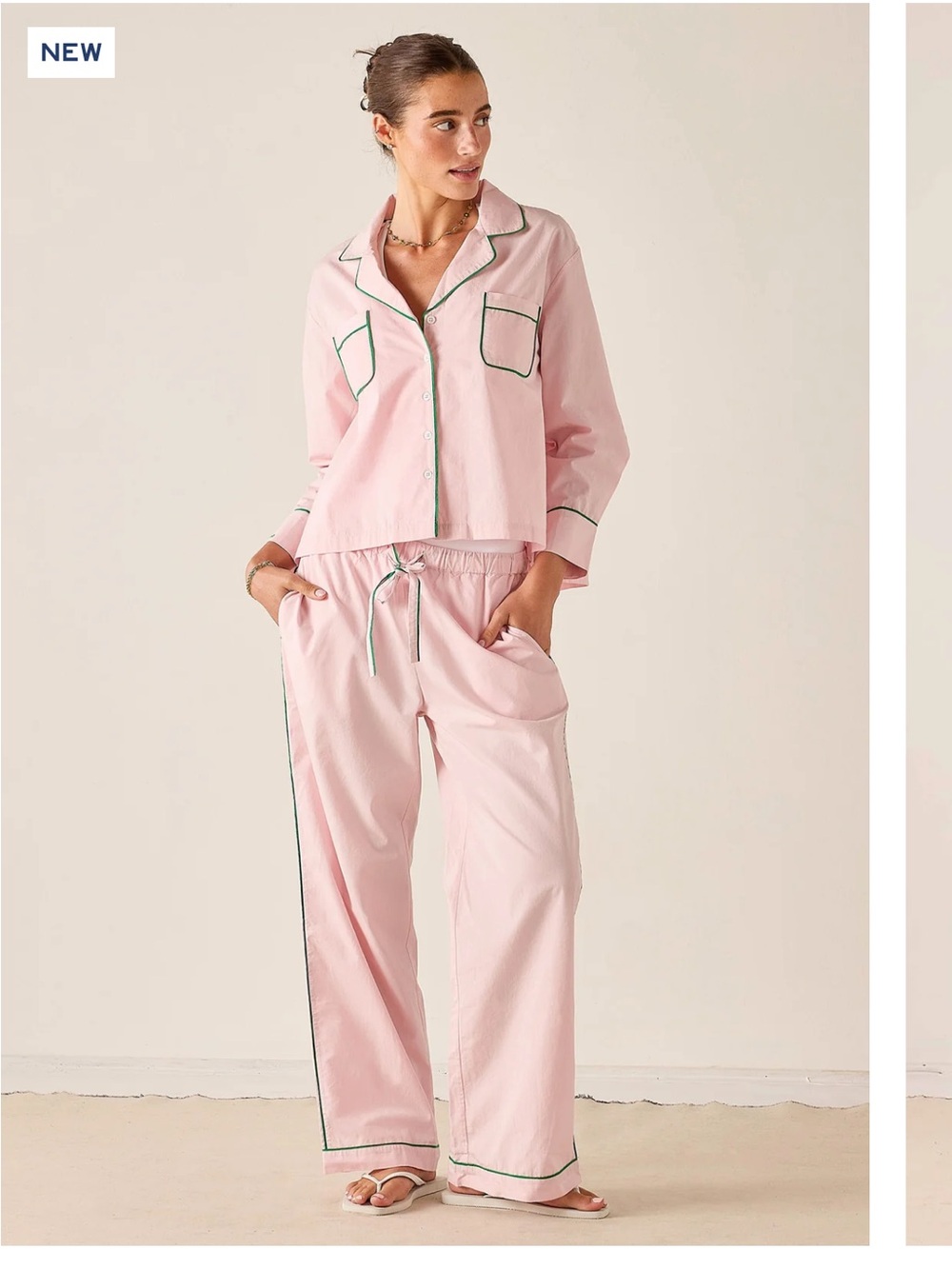 Mersea - Sunny Sailor Cotton Set in Peppy Pink